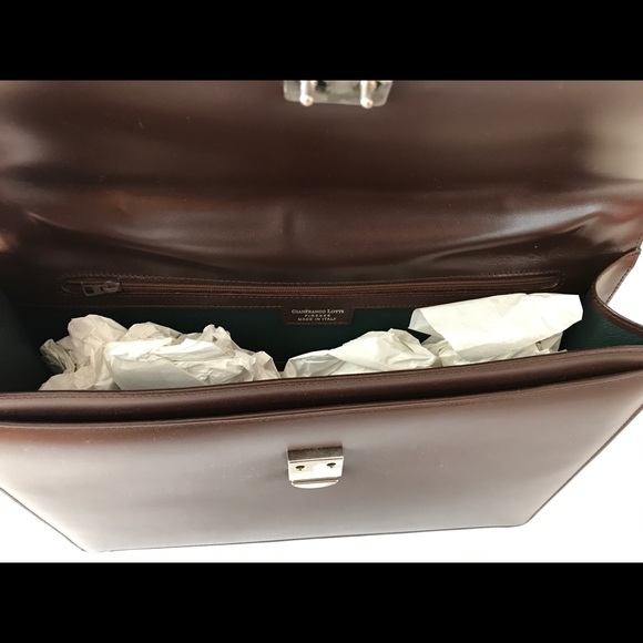 Vintage Gianfranco Lotti mini attaché brown - Picture 5 of 8